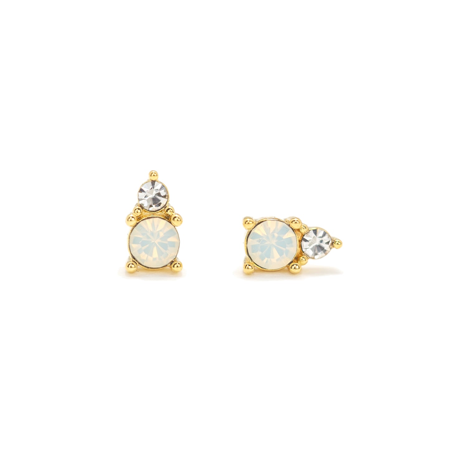 Dolce Stud Earrings - White