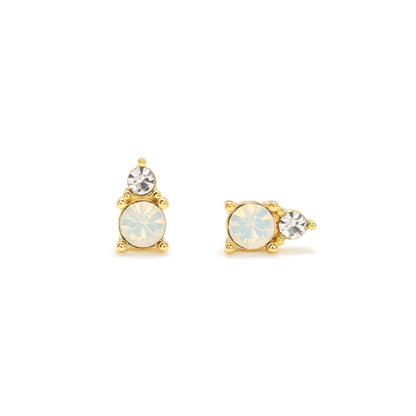 Dolce Stud Earrings - White