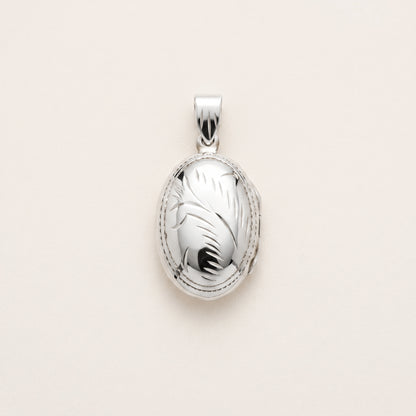 Oval Engraved Locket