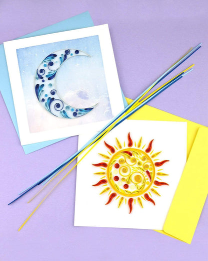 Sun Quilling Card