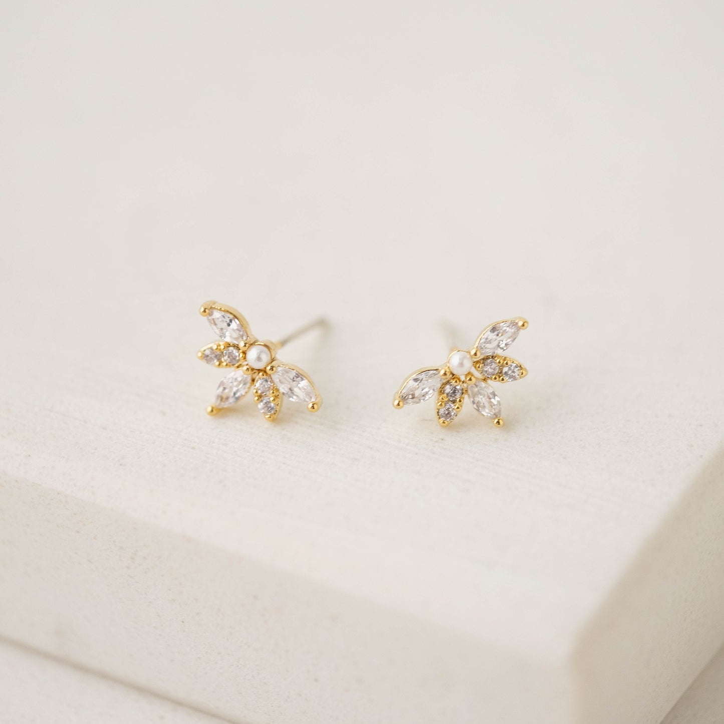 Harlowe Stud Earrings - Gold