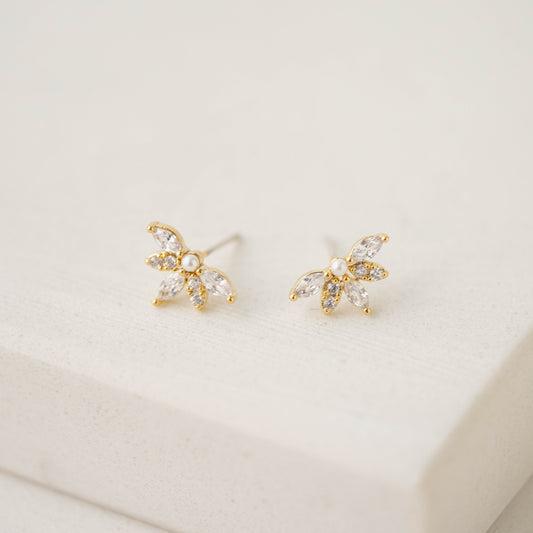 Harlowe Stud Earrings - Gold