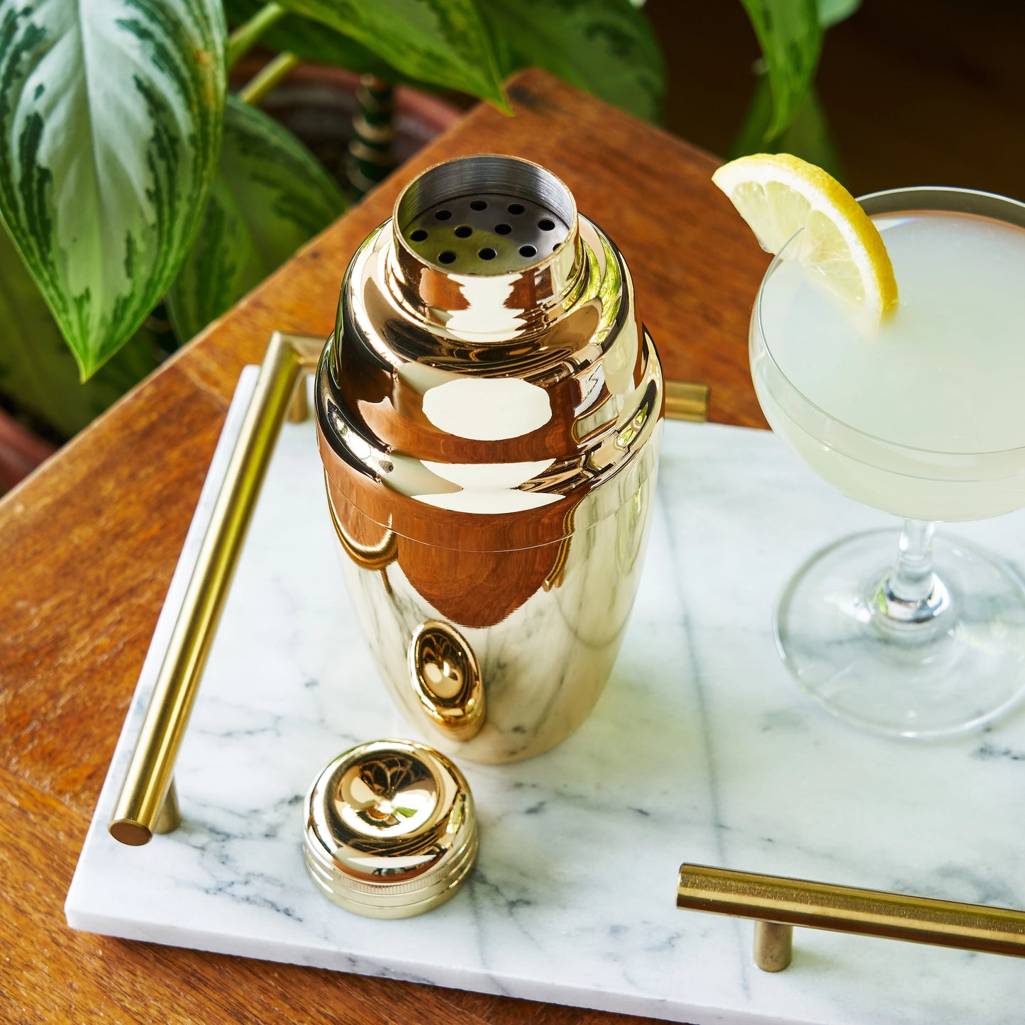 Belmont Heavyweight Cocktail Shaker | Gold