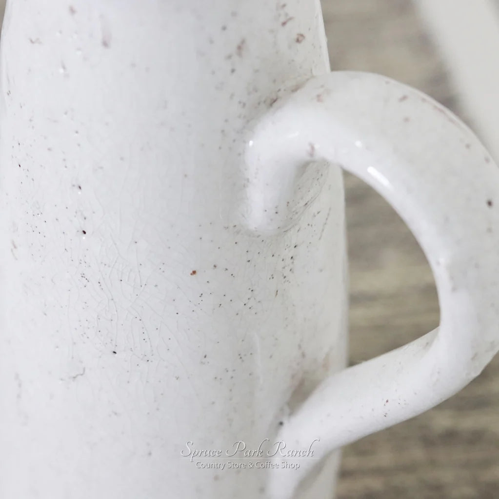 Ceramic Cream Crackled Pitchers