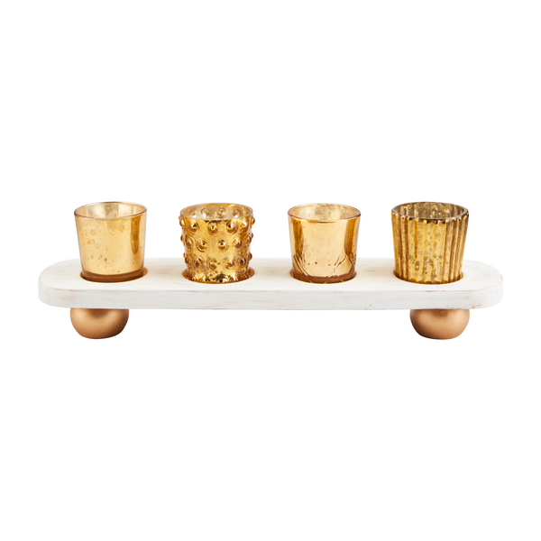 Gold Votive Holder Set