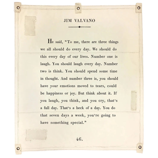 Canvas Wall Hanging - Jim Valvano - 46” x 57