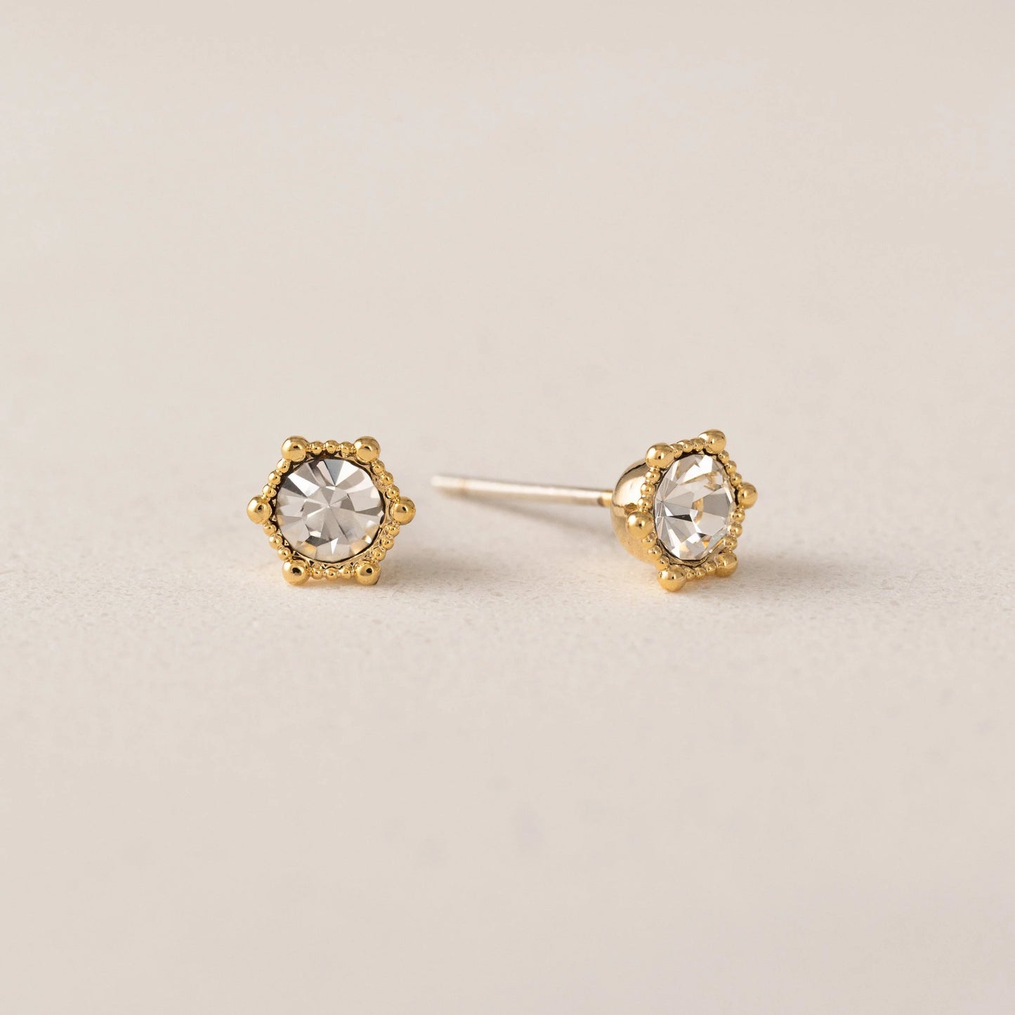 Astrid Stud Earrings - Clear