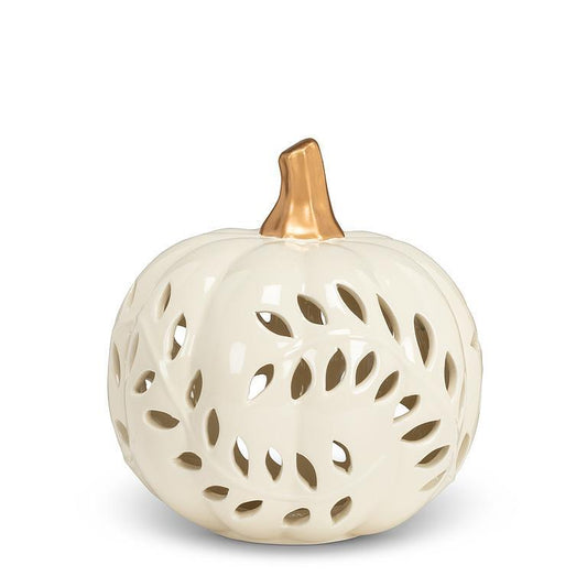 Ceramic Ivory Pumpkin