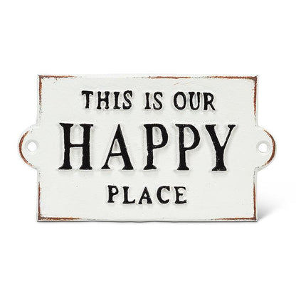 This Is Our Happy Place Metal Sign