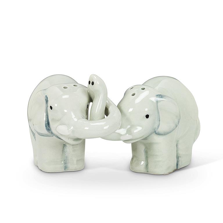 Hugging Elephants Salt & Pepper Shakers