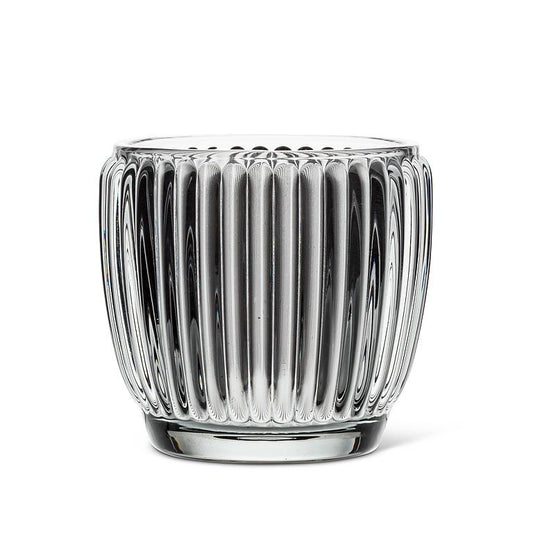 Grey Ribbed Votive