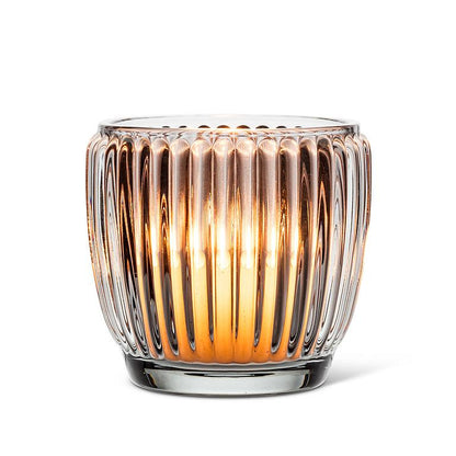 Grey Ribbed Votive