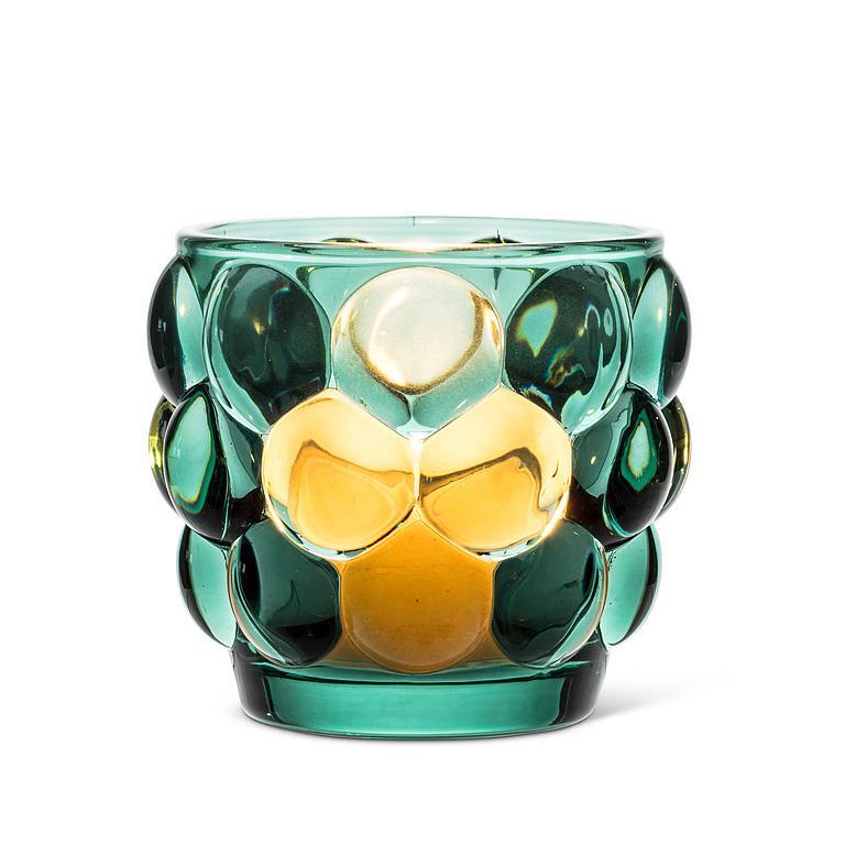 Teal Bubble Votive