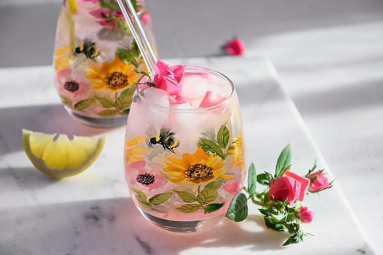 Sunflowers Stemless Wine Glass