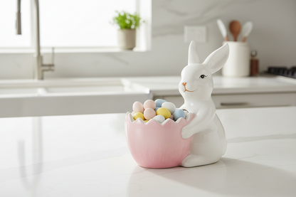 Bunny with Easter Egg Bowl