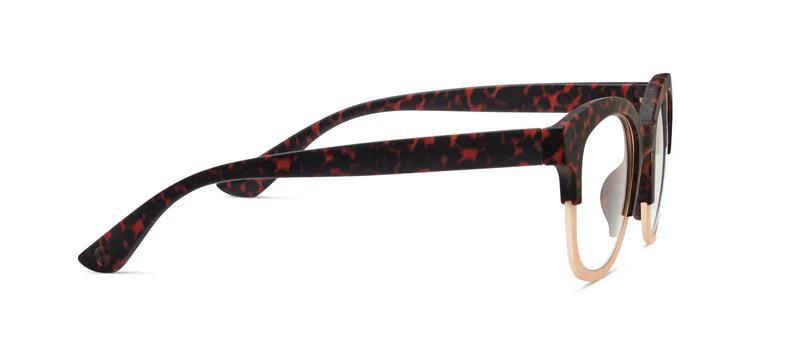 Georgia Blue Light Glasses Leopard Tortoise/Gold