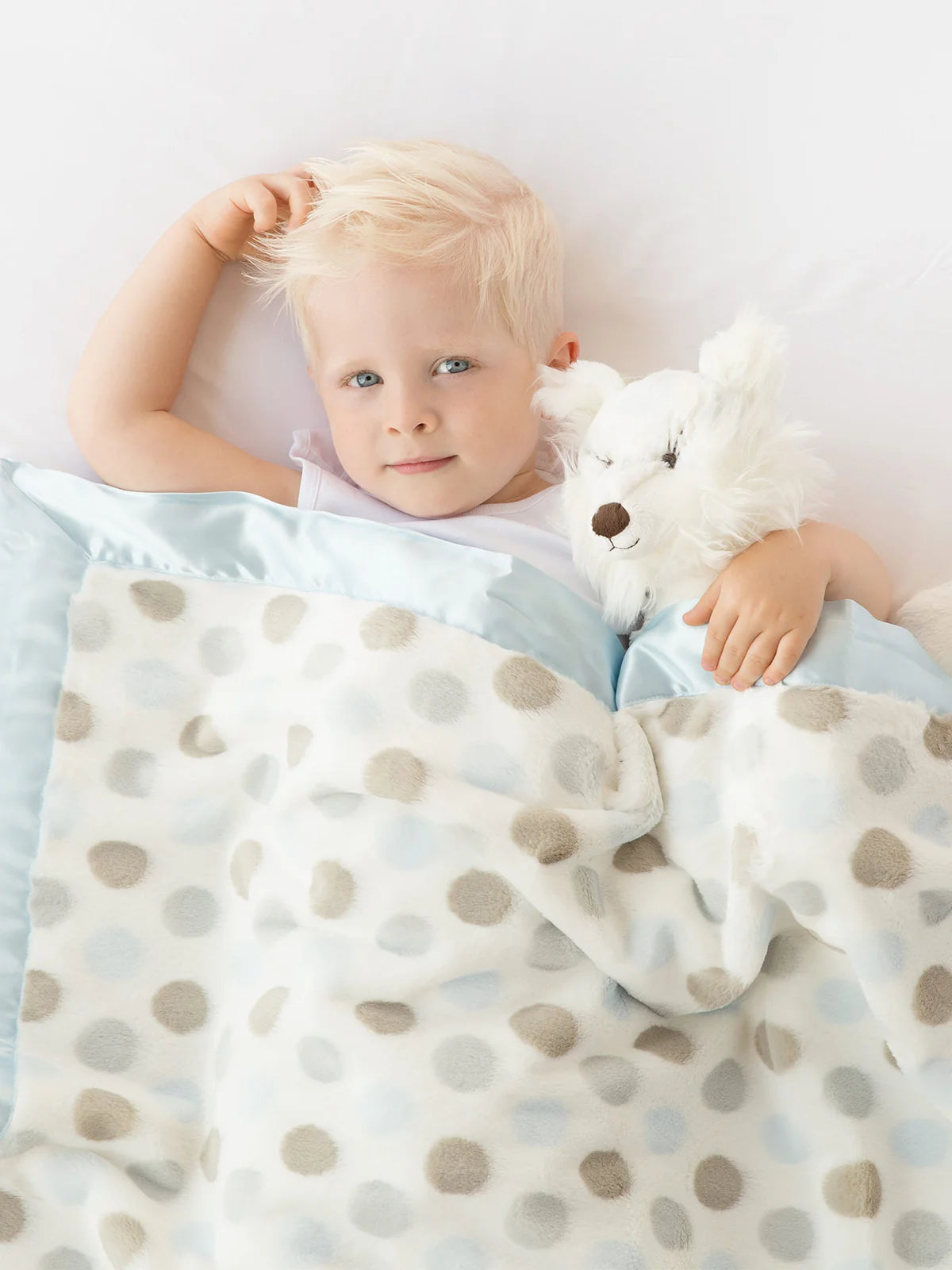 Blue Luxe 'Dot' Blanket