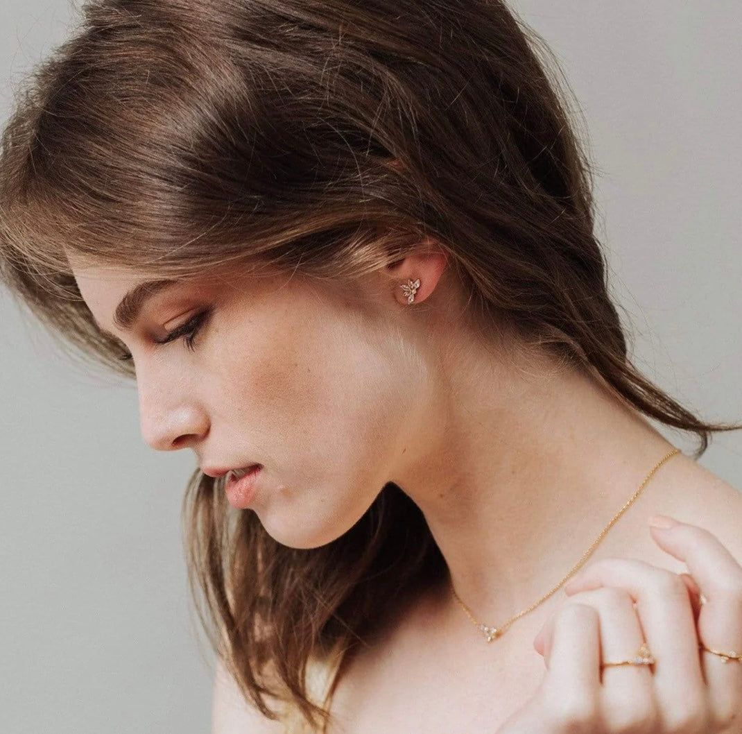 Harlowe Stud Earrings - Gold