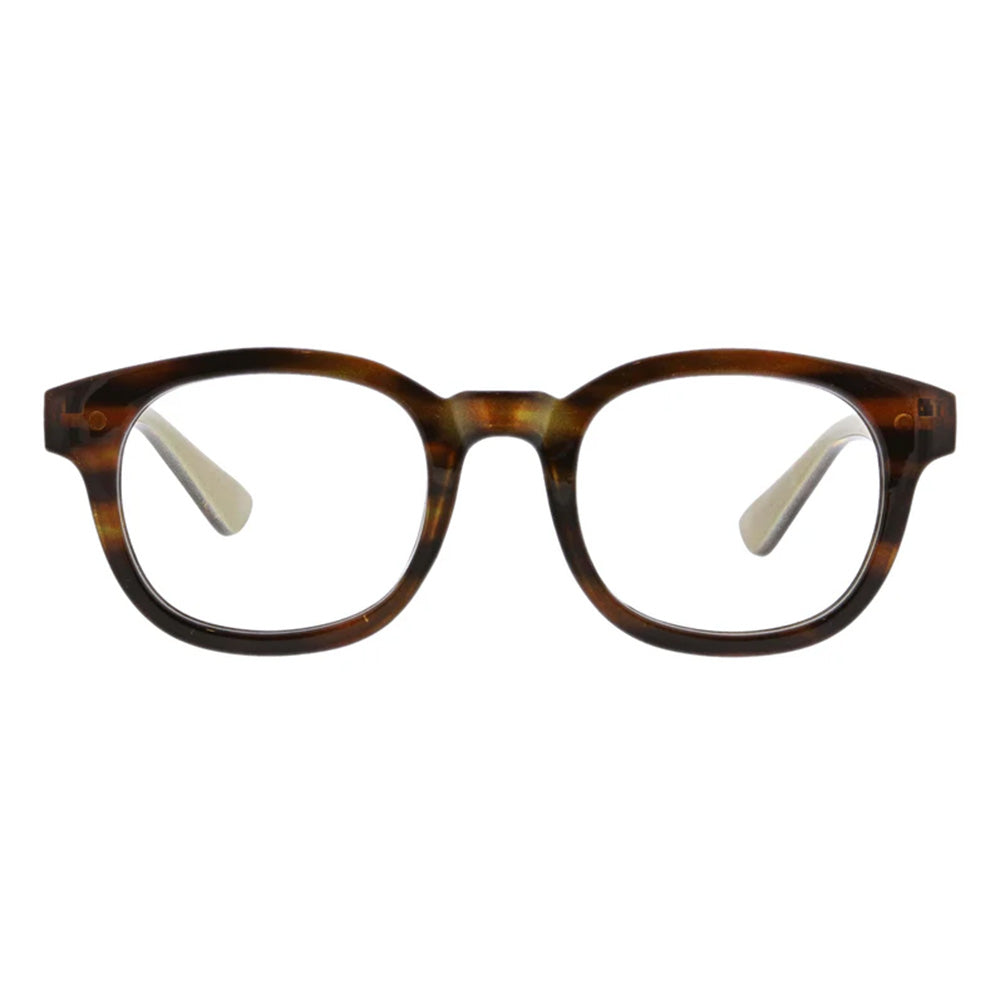 Curtain Call Blue Light Reading Glasses Tortoise Horn