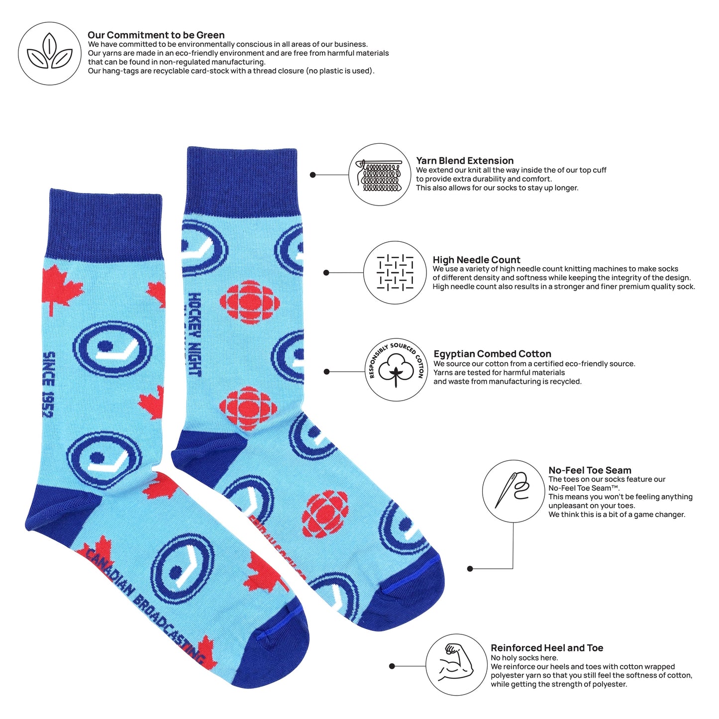 Men's CBC Hockey Night in Canada Socks