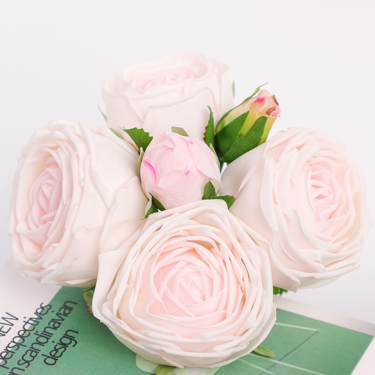 Real Touch Rose Garden Bouquet Bundle