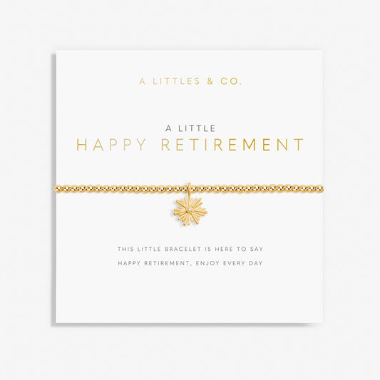 A Little 'Happy Retirement' Bracelet in Gold-tone Plating