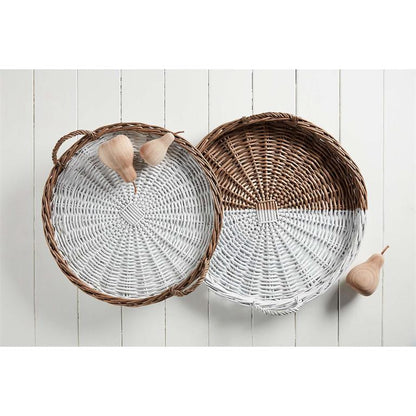 Willow Basket Tray Circle