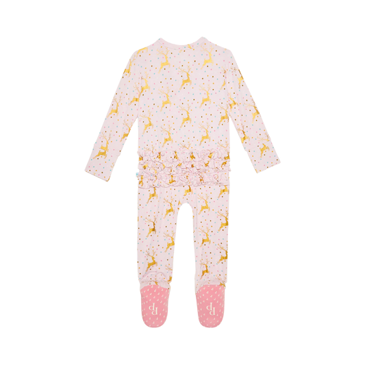 Ryleigh Footie Ruffled One Piece