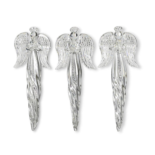 6” Glass Angel Ornaments