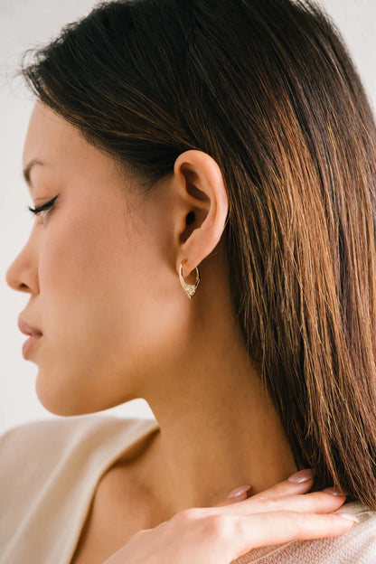 Aria Hoop Earrings - Clear