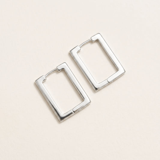 Rectangle Hoop Earrings