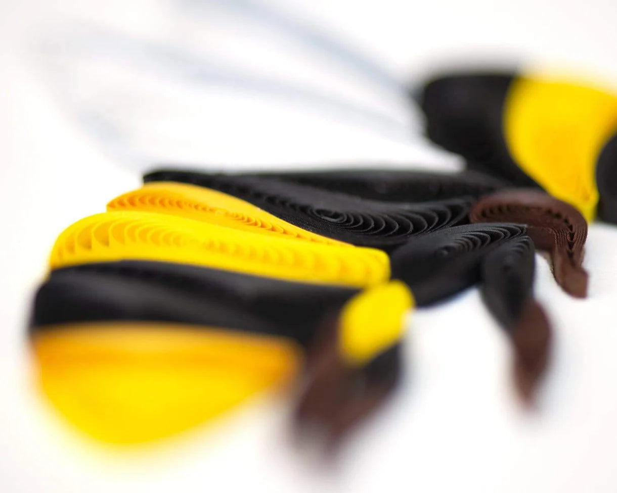 Quilled Bumble Bee Greeting Card