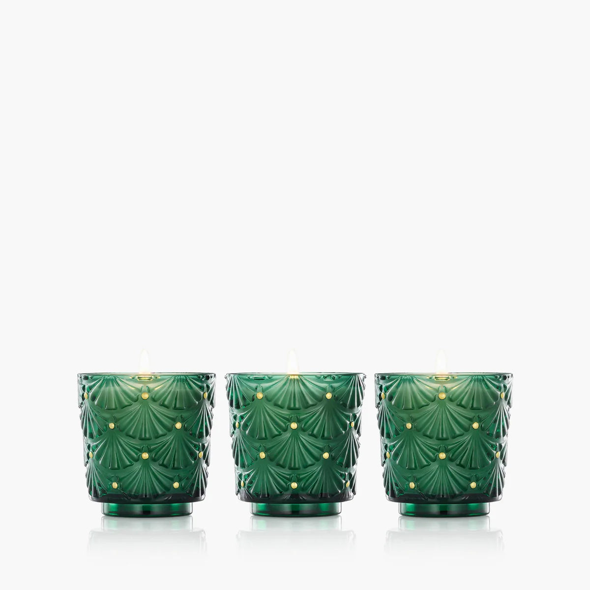 Noble Fir Garland Mini Pedestal Trio Gift Set