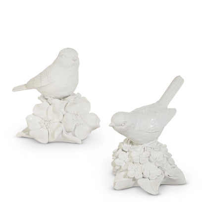 White Birds On Hydrangea
