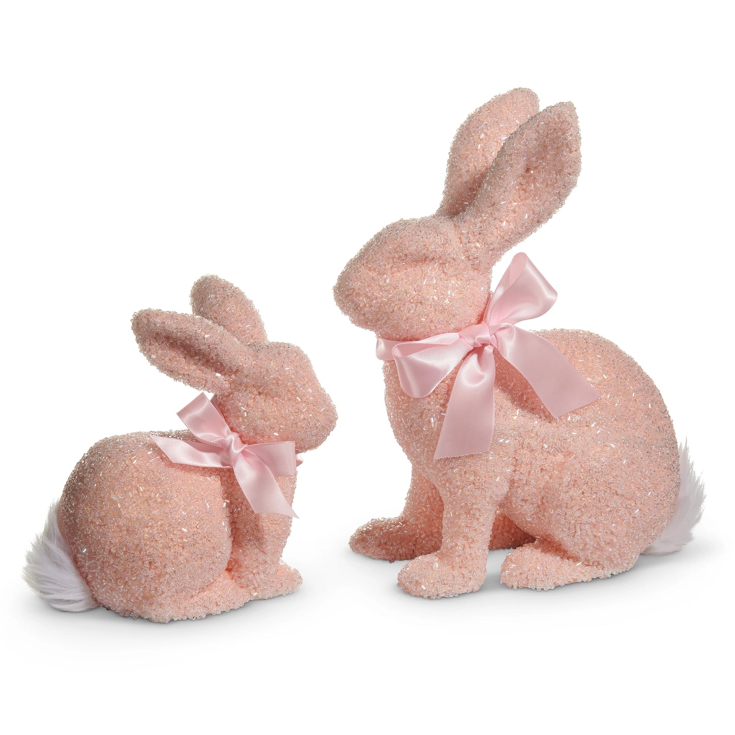 Pink Beaded Bunnies