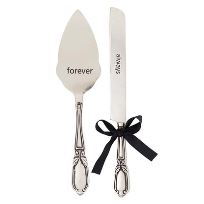 Silver Cake Serving Set