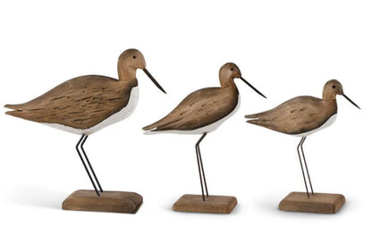Wooden Shore Birds with Metal Legs