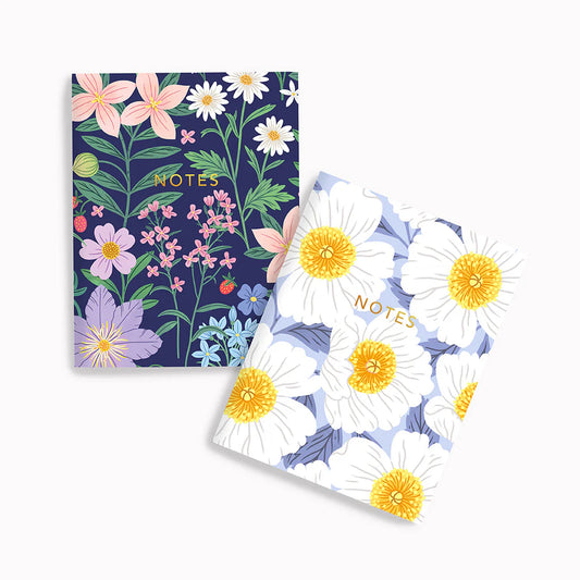 Willa Floral + Lilac Peonies | Pocket Notebook Set