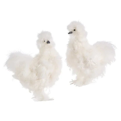 Silky Chicken White 13"