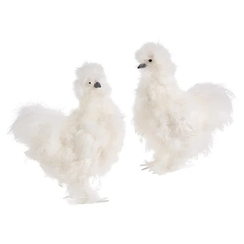 Silky Chicken White 13"