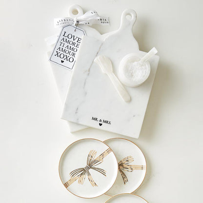 Marble Board with Handle - Mr. & Mrs.