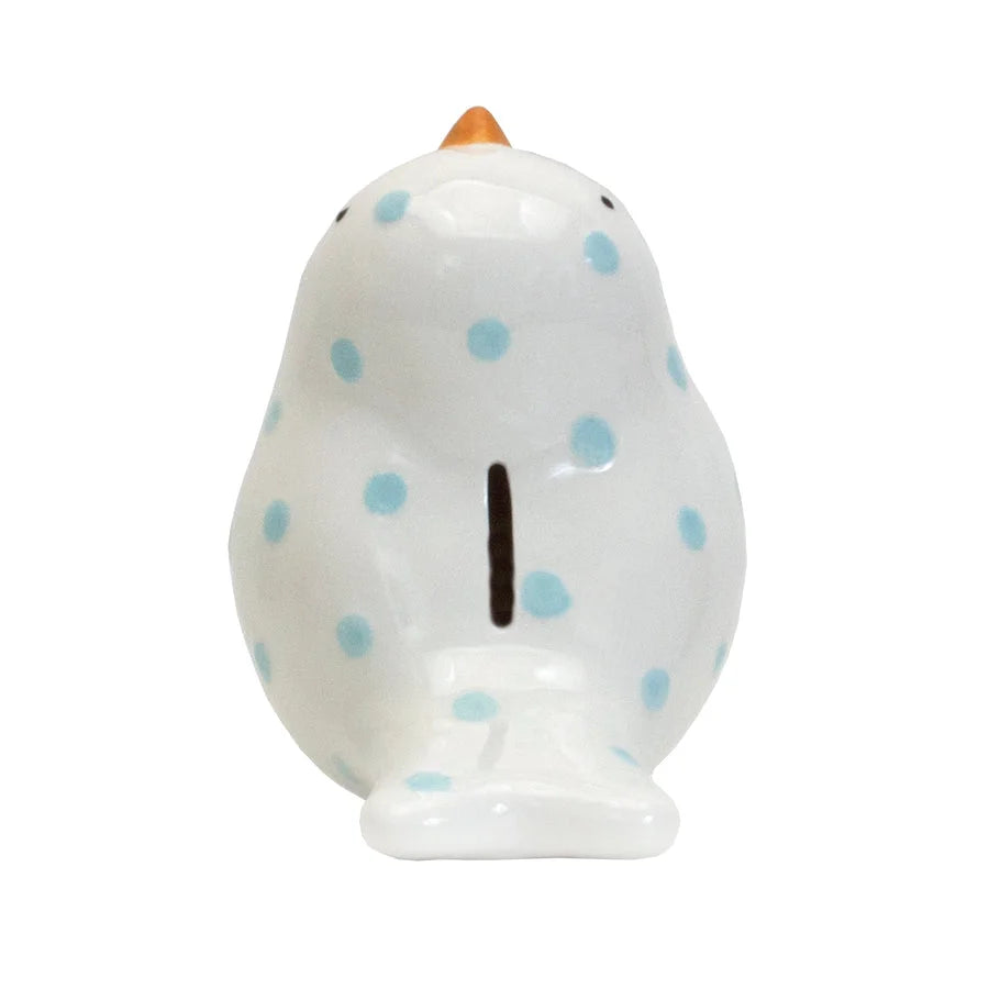 Blue Dotted Birdie Bank