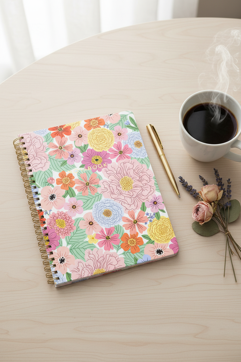 Summer Floral Spiral Notebook