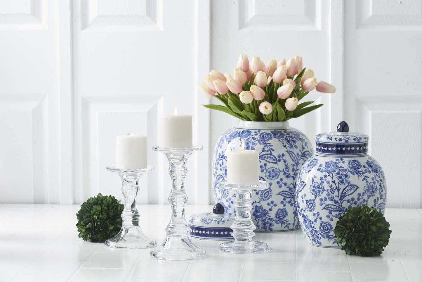 Glass Candle Holders