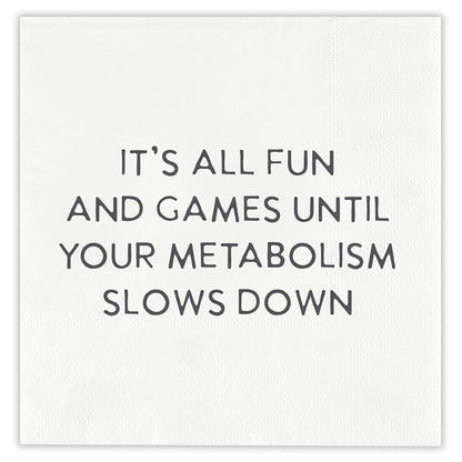 Paper Cocktail Napkins - Fun and Games