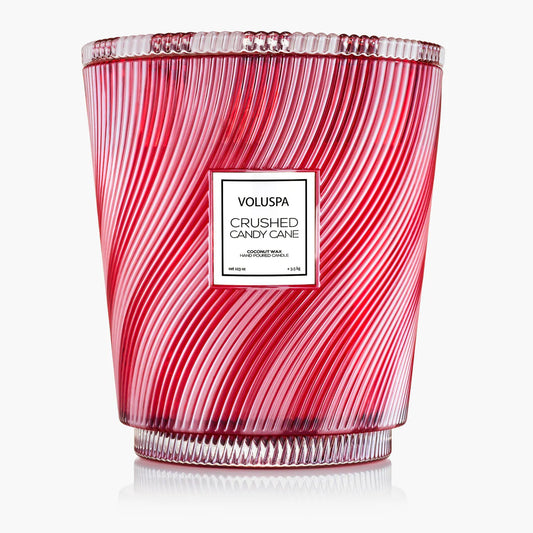 Crushed Candy Cane
Limited Edition Hearth 5 Wick Glass Candle