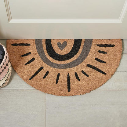 Semi Circle Doormat - Sun