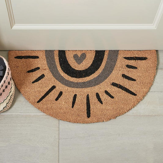 Semi Circle Doormat - Sun