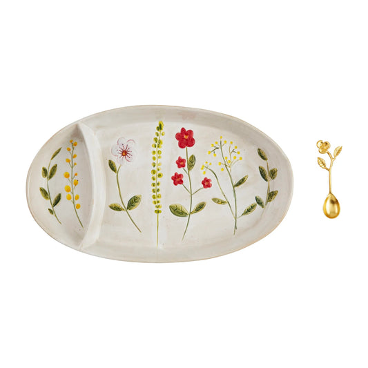 Flower Chip & Dip Dish