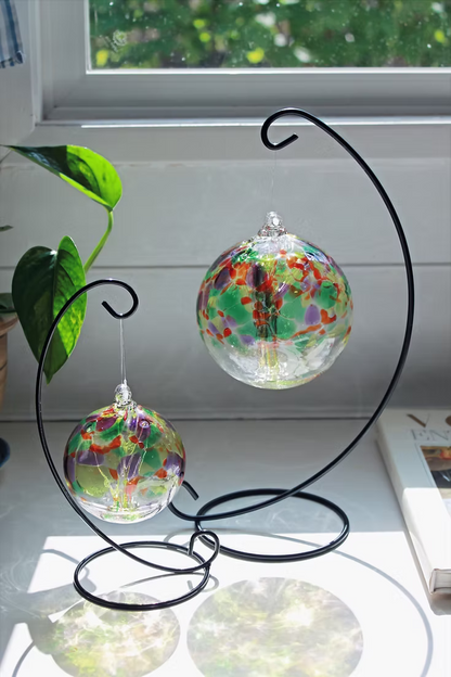 Tree of Life Blown Glass Orb